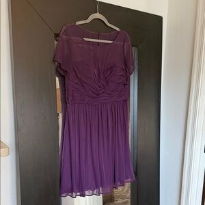 David’s Bridal Plum Bridesmaid Dress
